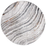 Safavieh Meadow 500 6'-7" x 6'-7" Rug in Light Grey / Black