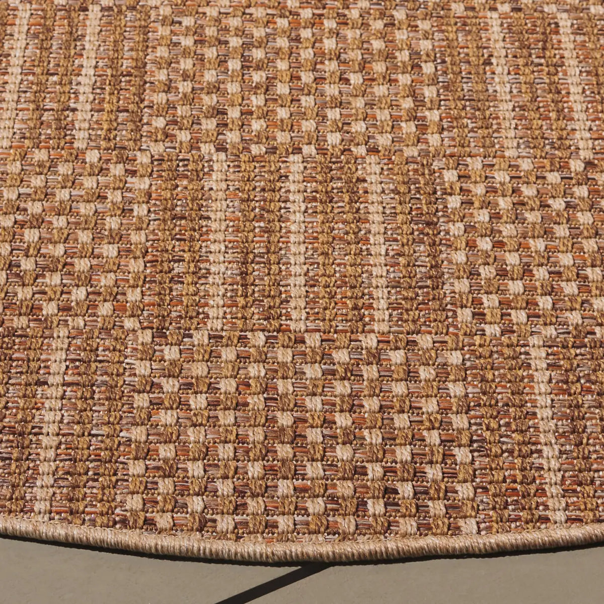 Safavieh Sisal All-Weather 6'-7" x 6'-7" Rug in Natural / Brown