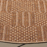 Safavieh Sisal All-Weather 6'-7" x 6'-7" Rug in Natural / Brown