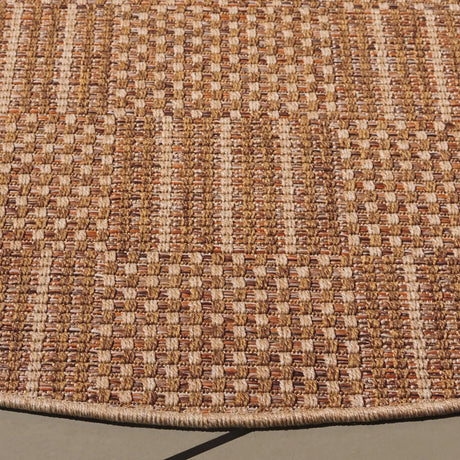 Safavieh Sisal All-Weather 6'-7" x 6'-7" Rug in Natural / Brown