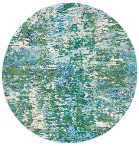 Safavieh Madison 6'-7" x 6'-7" Rug in Green / Turquoise