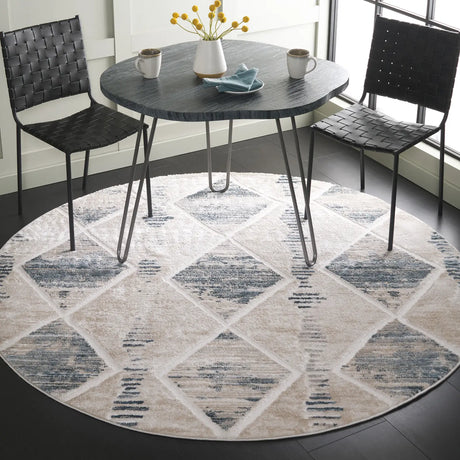 Safavieh Kingston 6'-7" x 6'-7" Rug in Beige / Grey