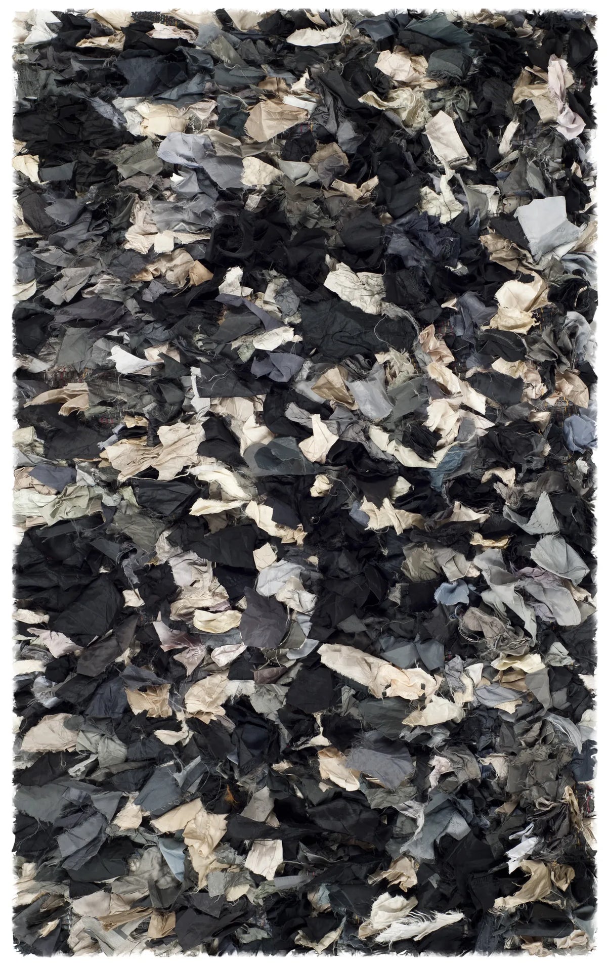 Safavieh Rio Shag 2'-6" x 4'-0" Rug in Dark Grey / Multi