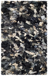 Safavieh Rio Shag 2'-6" x 4'-0" Rug in Dark Grey / Multi
