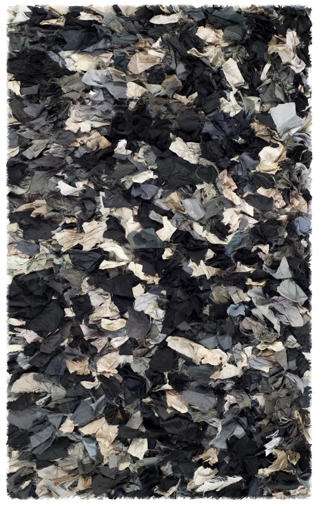 Safavieh Rio Shag 2'-6" x 4'-0" Rug in Dark Grey / Multi