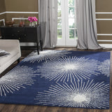 Safavieh Soho 9'-6" x 13'-6" Rug in Dark Blue / Ivory