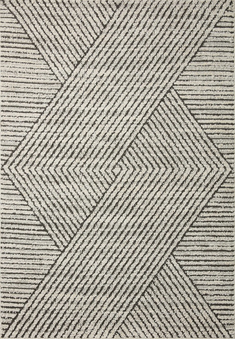 Loloi Fabian Fab-06 Charcoal/Ivory Rug - main flat