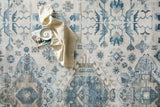 Loloi Heidi Hei-04 Ivory/Ocean Rugs - styled aerial 1