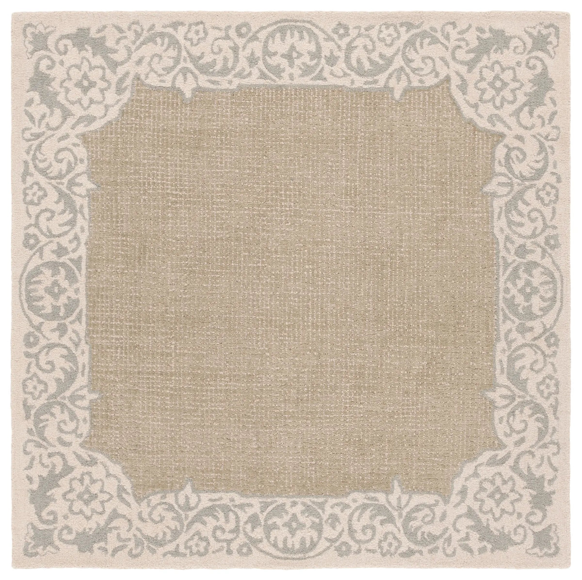 Safavieh Ebony 6'-0" x 6'-0" Rug in Beige / Green