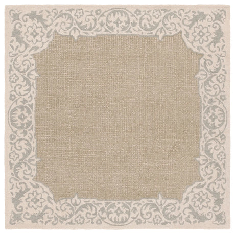Safavieh Ebony 6'-0" x 6'-0" Rug in Beige / Green