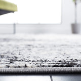 Safavieh Jasper 100 4'-0" x 6'-0" Rug in Black / Ivory