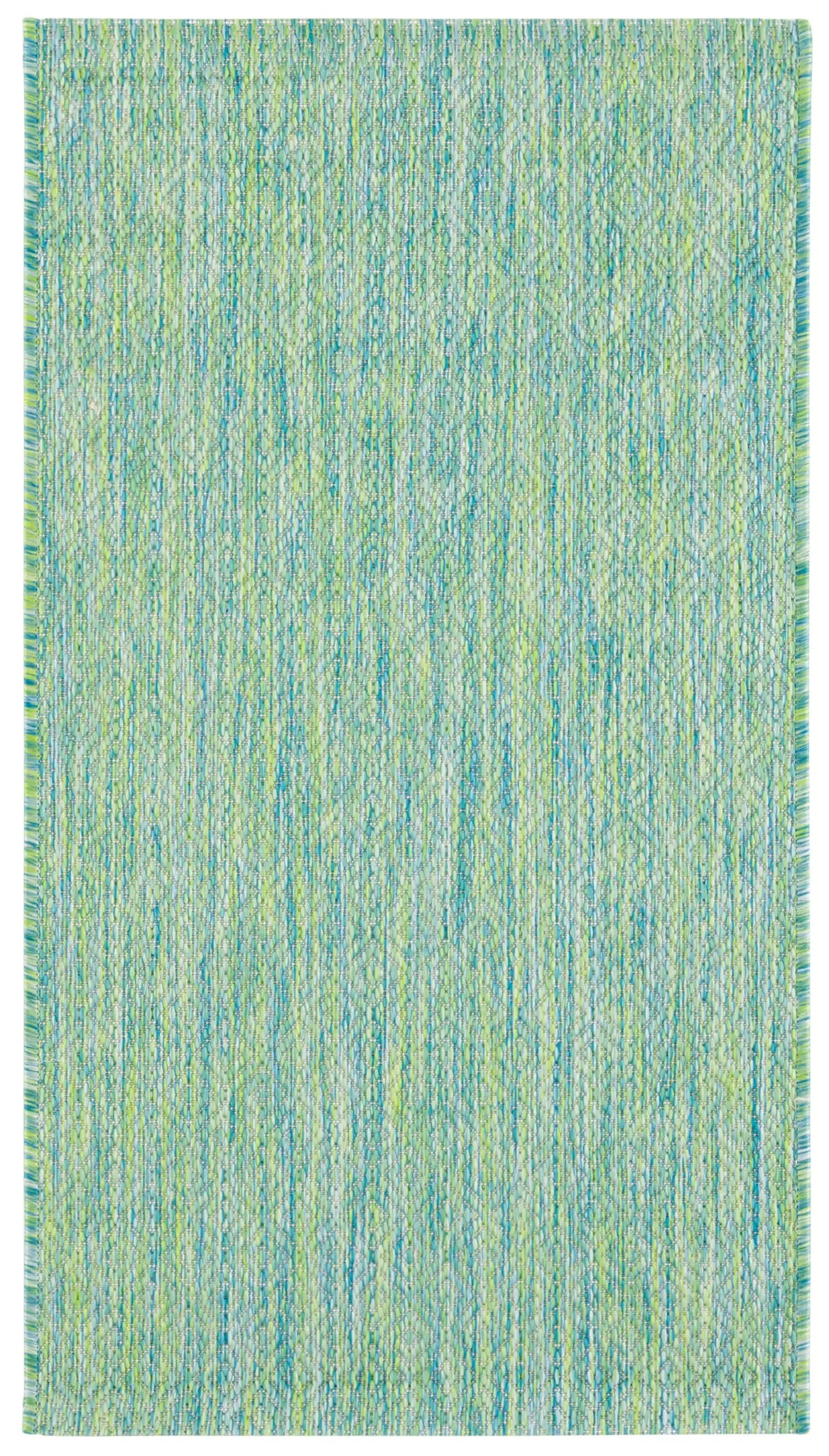 Safavieh Courtyard 2'-0" x 3'-7" Rug in Green / Blue