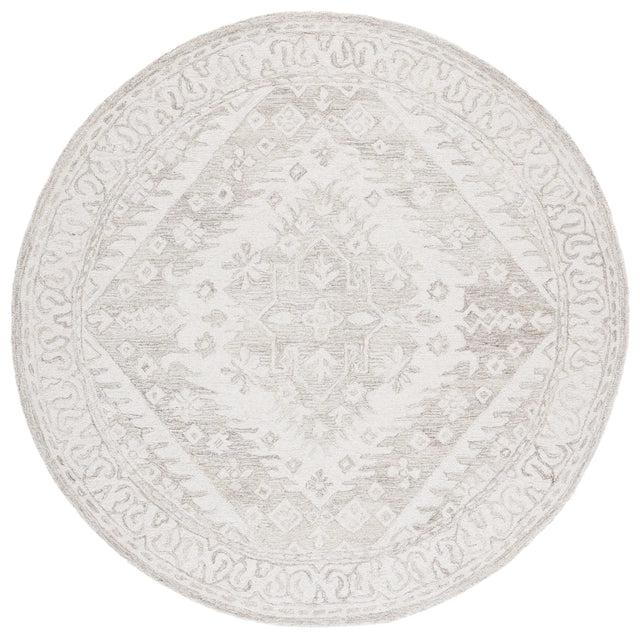 Safavieh Ebony 6'-0" x 6'-0" Rug in Beige / Ivory
