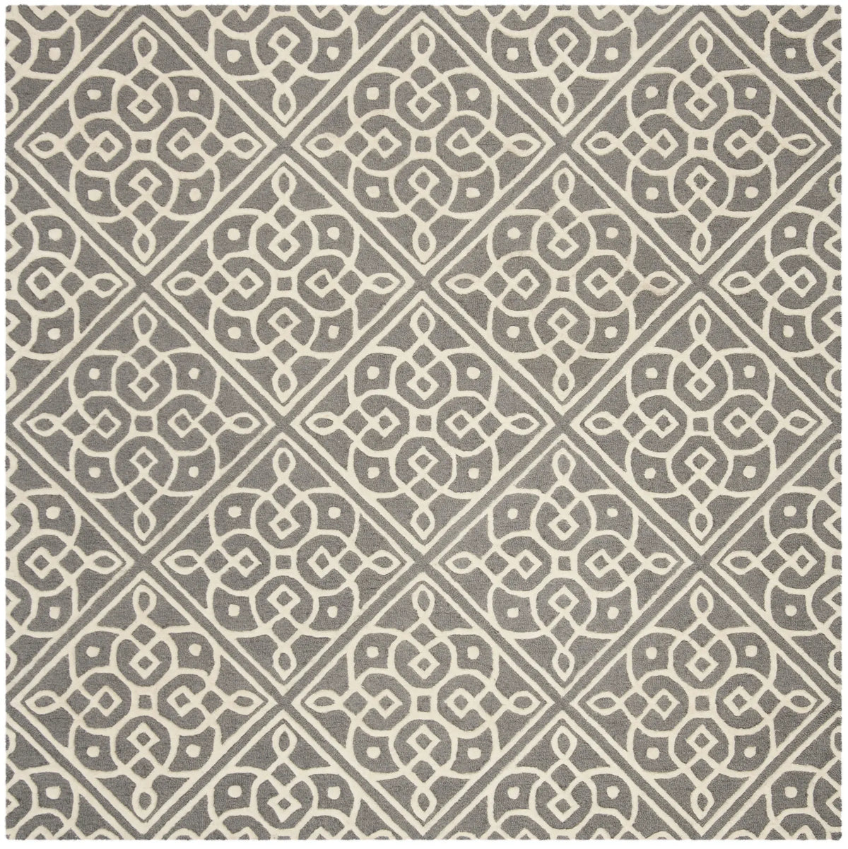 Safavieh Cambridge 6'-0" x 6'-0" Rug in Dark Grey / Ivory