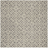 Safavieh Cambridge 6'-0" x 6'-0" Rug in Dark Grey / Ivory
