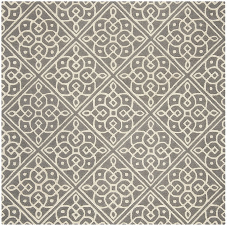 Safavieh Cambridge 6'-0" x 6'-0" Rug in Dark Grey / Ivory