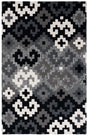 Safavieh Metro 4'-0" x 6'-0" Rug in Black / Ivory