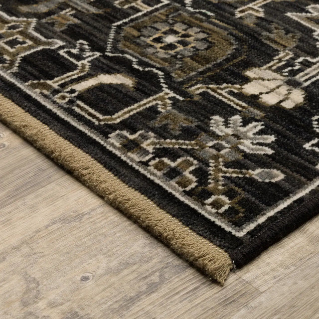 Oriental Weavers Sphinx Acacia ACA05 Tan Rugs - corner detail