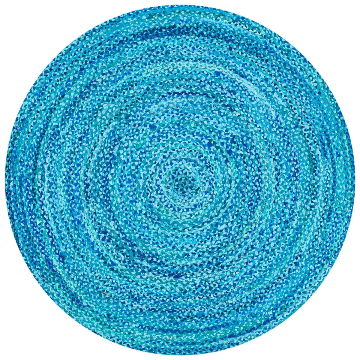 Safavieh Braided 5'-0" x 5'-0" Rug in Turquoise