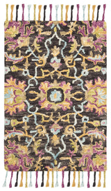 Safavieh Blossom 2'-0" x 3'-0" Rug in Charcoal / Multi