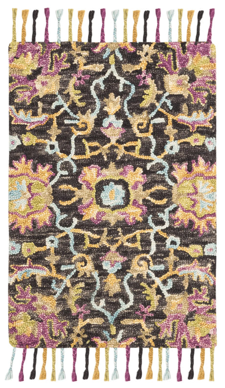 Safavieh Blossom 2'-0" x 3'-0" Rug in Charcoal / Multi
