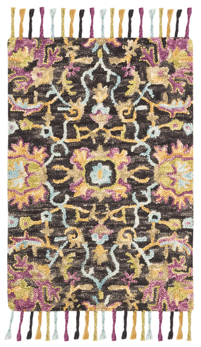 Safavieh Blossom 2'-0" x 3'-0" Rug in Charcoal / Multi
