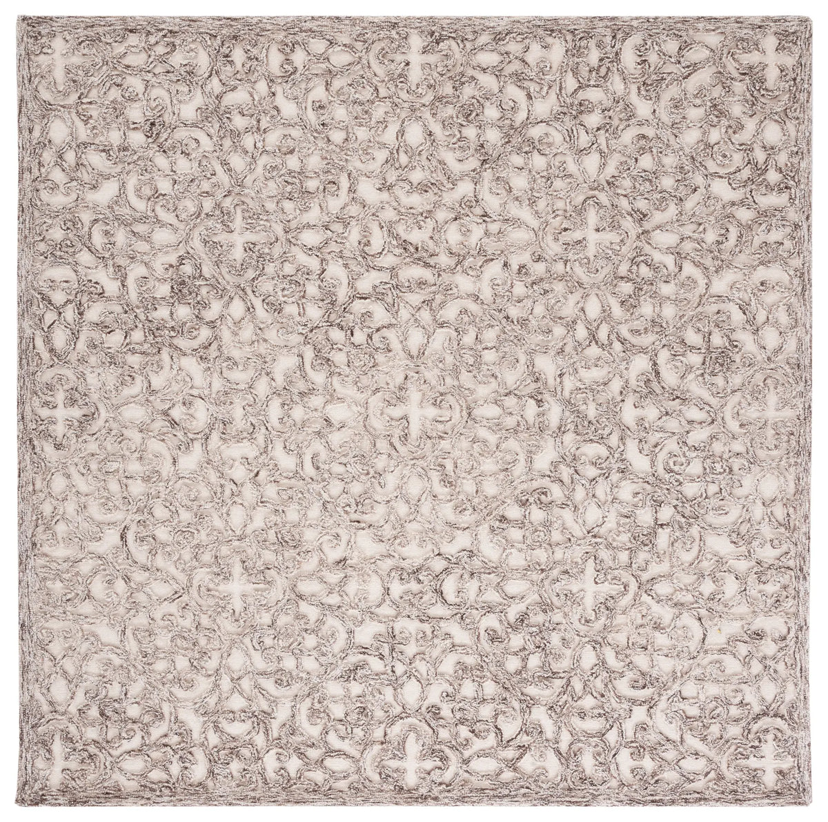 Safavieh Trace 6'-0" x 6'-0" Rug in Brown / Ivory