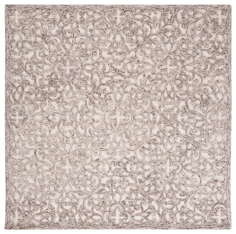 Safavieh Trace 6'-0" x 6'-0" Rug in Brown / Ivory
