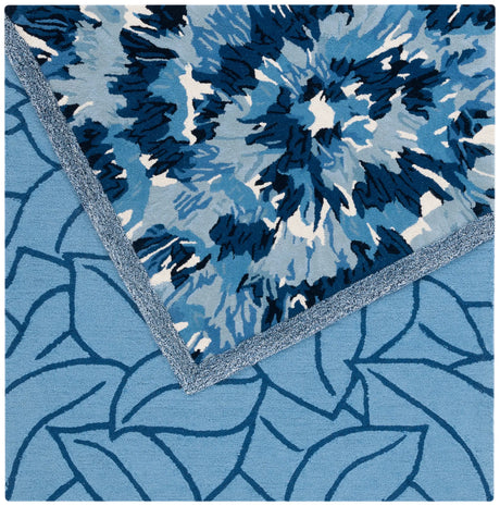 Safavieh Fifth Avenue 5'-0" x 5'-0" Rug in Blue / Ivory