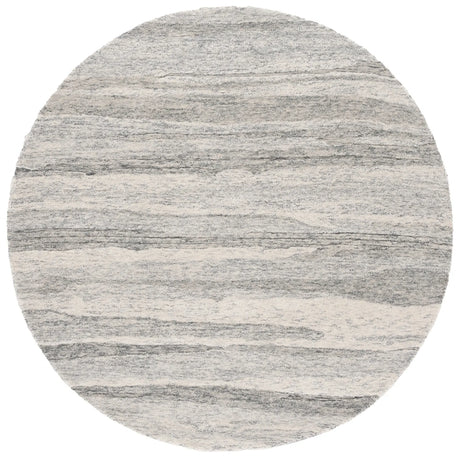 Safavieh Ebony 6'-0" x 6'-0" Rug in Dark Grey / Ivory