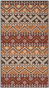 Safavieh Veranda 2'-7" x 5'-0" Rug in Red / Chocolate