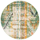 Safavieh Madison 5'-0" x 5'-0" Rug in Green / Orange