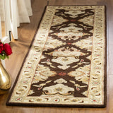 Safavieh Heritage 2'-3" x 10'-0" Rug in Espresso / Ivory