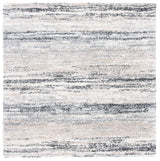 Safavieh Fontana Shag  800 6'-7" x 6'-7" Rug in Ivory / Grey