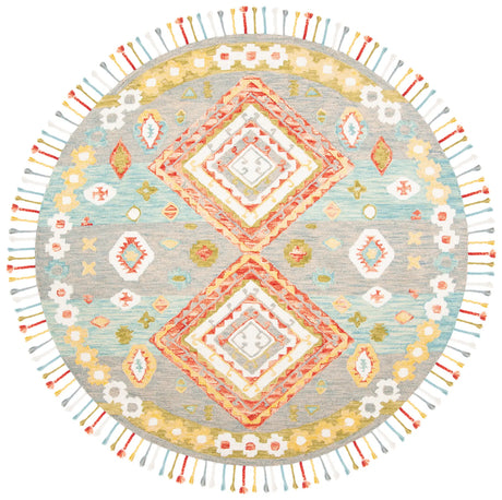 Safavieh Aspen 7'-0" x 7'-0" Rug in Grey / Red