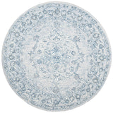 Safavieh Micro-Loop 5'-0" x 5'-0" Rug in Light Blue / Ivory