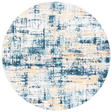 Safavieh Skyler 6'-7" x 6'-7" Rug in Navy / Gold