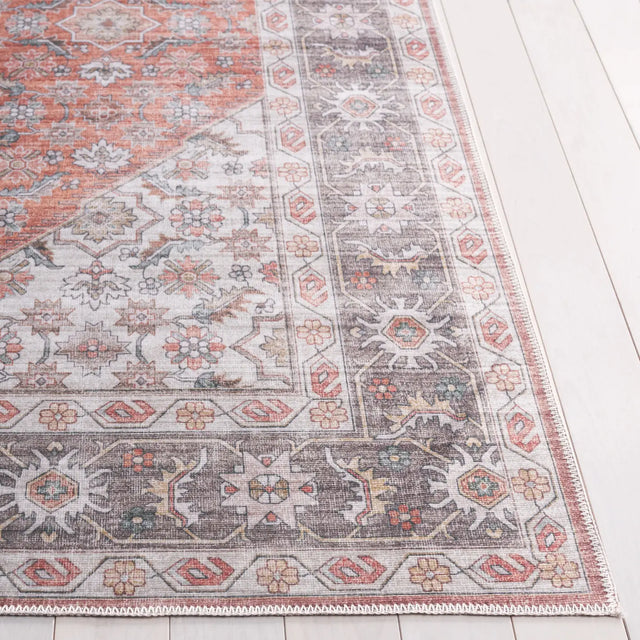 Safavieh Arizona 4'-0" x 6'-0" Rug in Rust / Olive