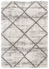 Safavieh Hudson Shag 4'-0" x 6'-0" Rug in Grey / Beige