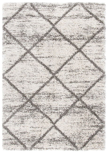 Safavieh Hudson Shag 4'-0" x 6'-0" Rug in Grey / Beige