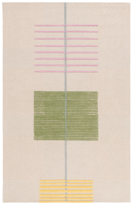 Safavieh Genre 4'-0" x 6'-0" Rug in Beige / Green