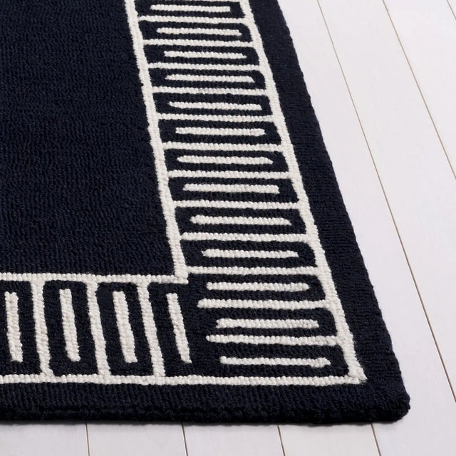 Safavieh Metro 2'-3" x 9'-0" Rug in Navy / Ivory