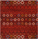 Safavieh Amsterdam 6'-7" x 6'-7" Rug in Terracotta / Multi