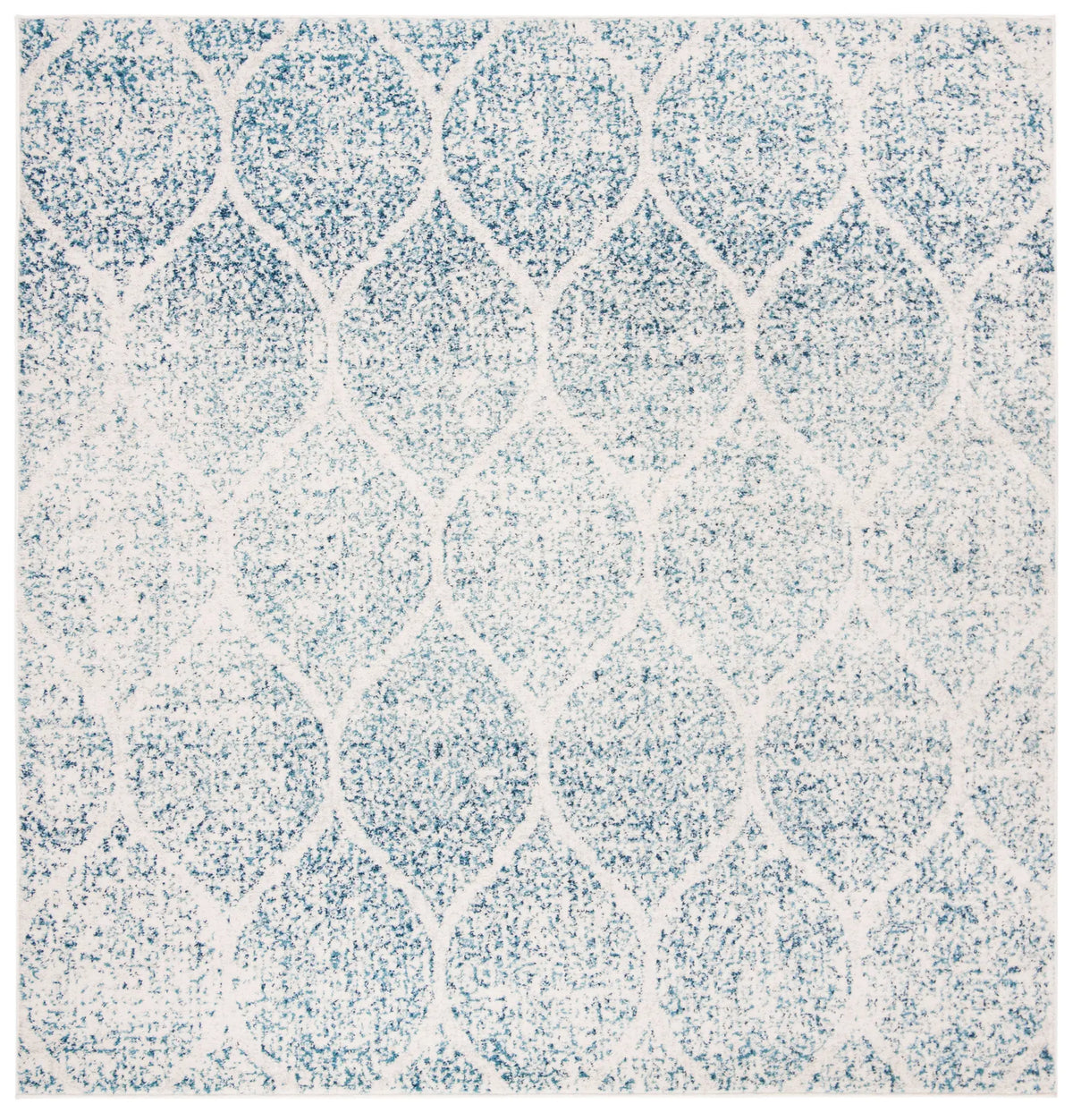 Safavieh Madison 6'-7" x 6'-7" Rug in Cream / Turquoise