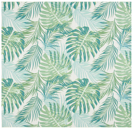 Safavieh Barbados 500 6'-6" x 6'-6" Rug in Green / Teal