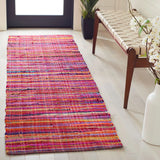 Safavieh Rag Rug 2'-3" x 10'-0" Rug in Red / Multi