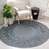 Safavieh Cape Cod 5'-0" x 5'-0" Rug in Charcoal