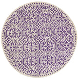 Safavieh Cambridge 6'-0" x 6'-0" Rug in Purple / Ivory