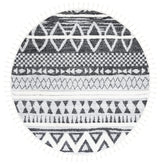 Safavieh Moroccan Tassel Shag 6'-7" x 6'-7" Rug in Grey / Black