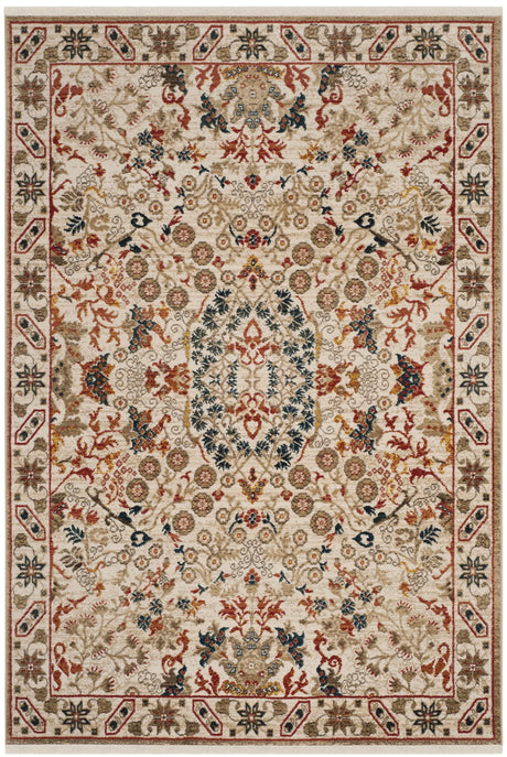 Safavieh Kashan 4'-0" x 6'-0" Rug in Ivory / Ivory